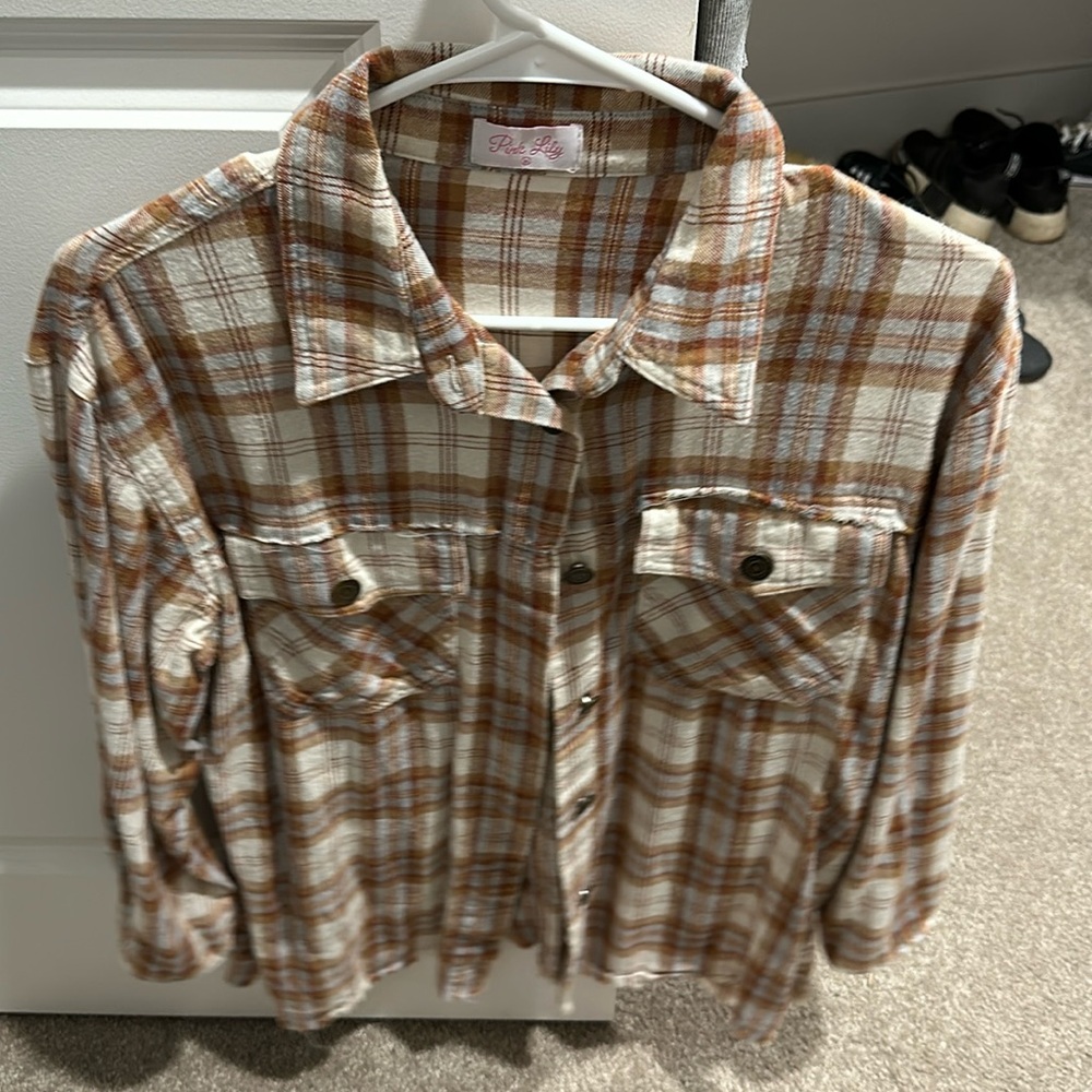 Pink Lily flannel